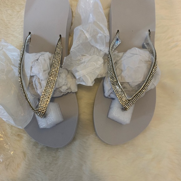 Glitter Strap Micro Flip Flops - Picture 2 of 5